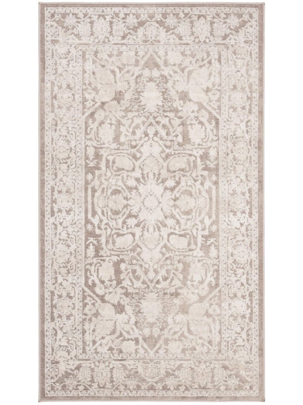 Reflection Accent Rug 2'3"x4', Beige & Cream RFT665A